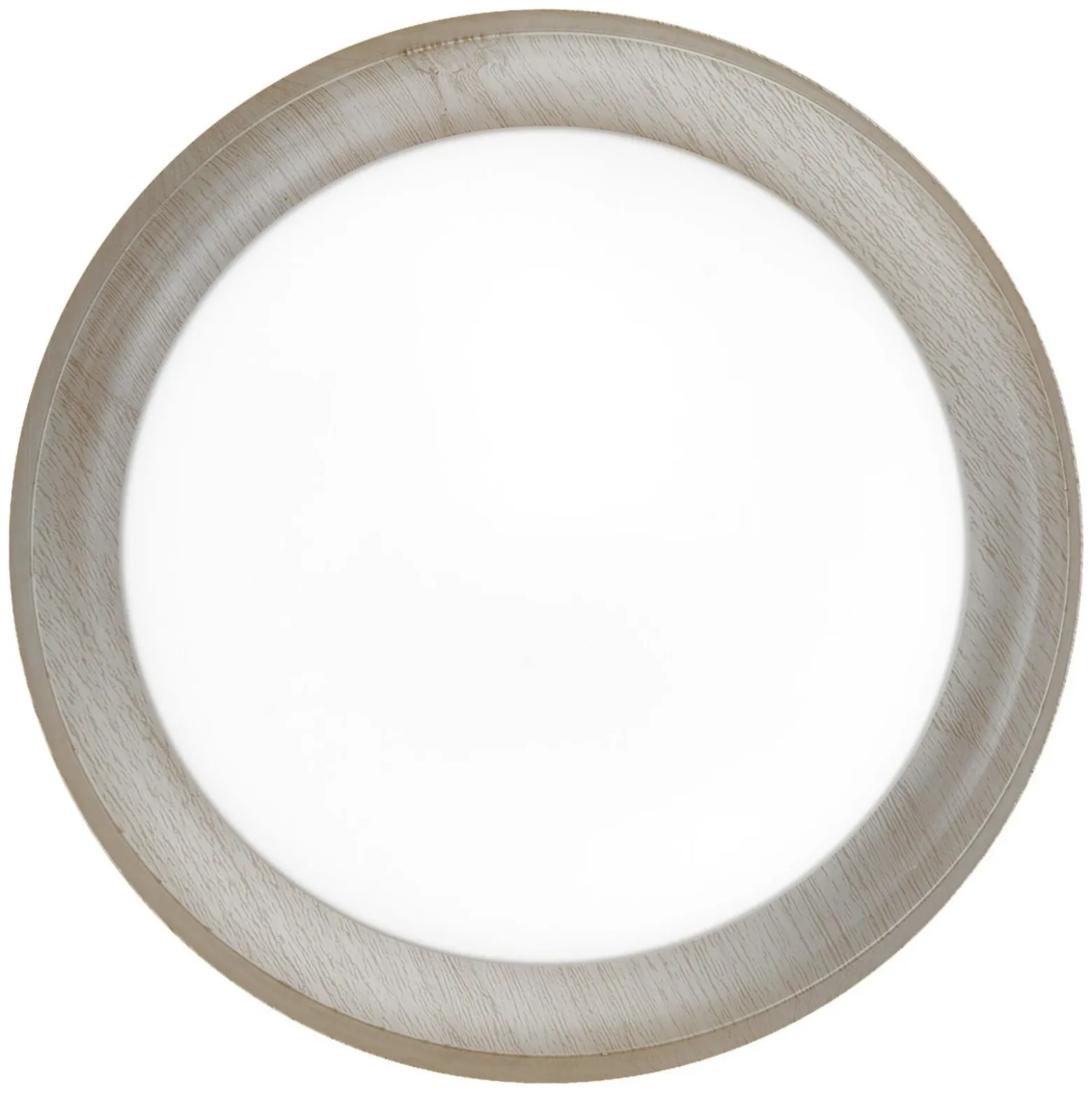 Plafón OSRAM ORBIS MADRID, madera, Ø 29 cm, metal/vidrio