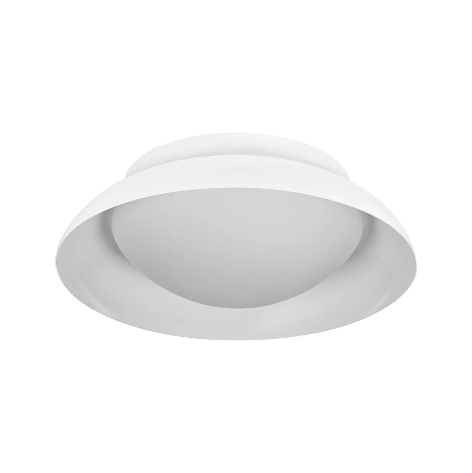 Plafón OSRAM ORBIS Milan, blanca, Ø 31 cm, metal/vidrio