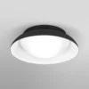 Plafón OSRAM ORBIS Milan, negra, Ø 31 cm, metal/vidrio