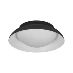 Plafón OSRAM ORBIS Milan, negra, Ø 31 cm, metal/vidrio