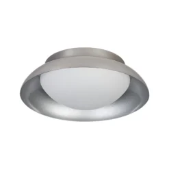 Plafón OSRAM ORBIS Milan, níquel, Ø 31 cm, metal/vidrio