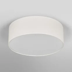 Plafón OSRAM ORBIS PARIS, beige, Ø 30 cm, textil, E27