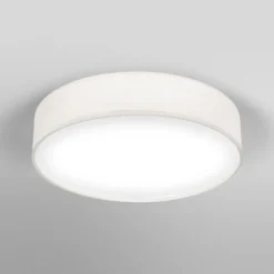 Plafón OSRAM ORBIS PARIS, beige, Ø 40 cm, textil, E27