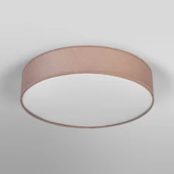 Plafón OSRAM ORBIS PARIS, marrón, Ø 40 cm, textil, E27