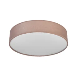 Plafón OSRAM ORBIS PARIS, marrón, Ø 40 cm, textil, E27