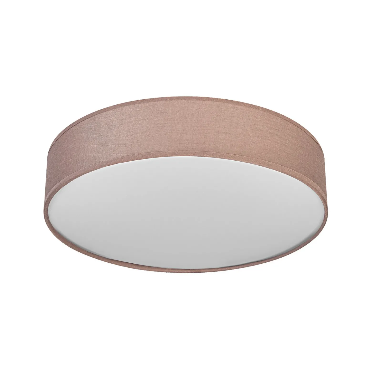 Plafón OSRAM ORBIS PARIS, marrón, Ø 40 cm, textil, E27