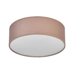 Plafón OSRAM ORBIS PARIS, marrón, Ø 30 cm, textil, E27