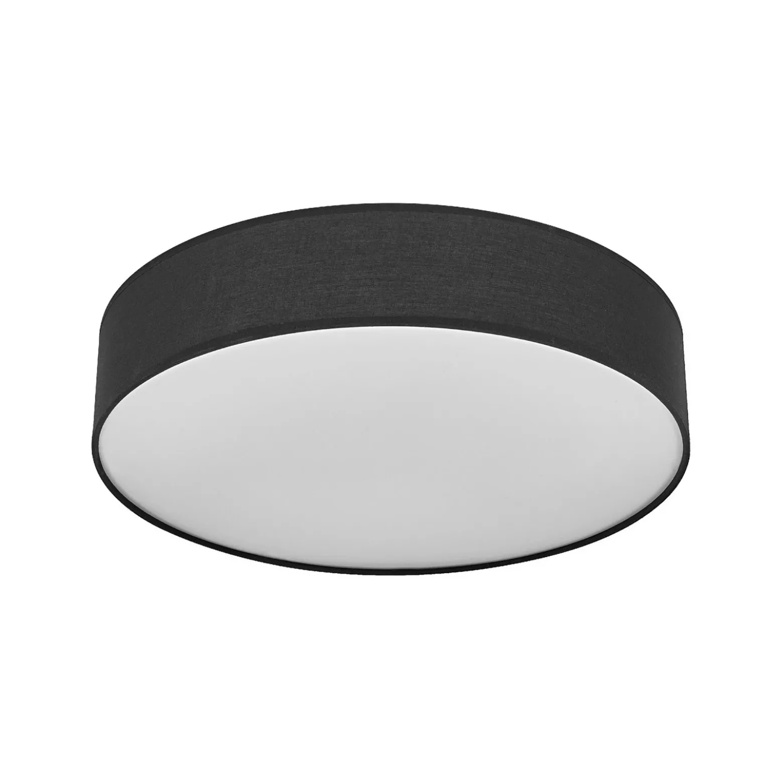 Plafón OSRAM ORBIS PARIS, negro, Ø 40 cm, textil E27