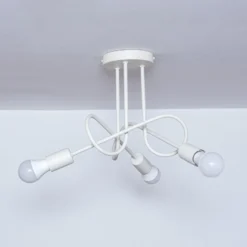 Plafón Oxford, arena, Ø 44 cm, metal, 3 luces, E27