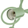 Plafón Oxford, verde, metal, 3 luces, E27