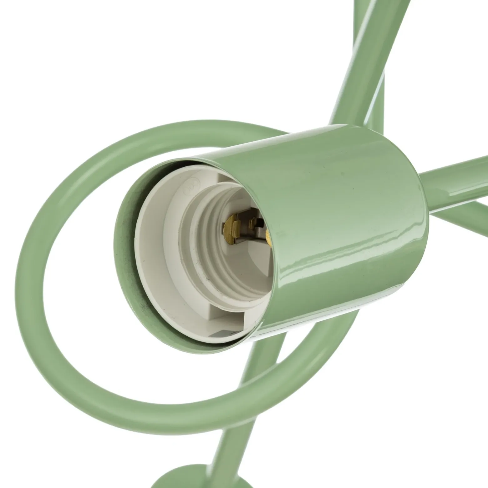 Plafón Oxford, verde, metal, 3 luces, E27
