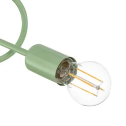 Plafón Oxford, verde, metal, 3 luces, E27