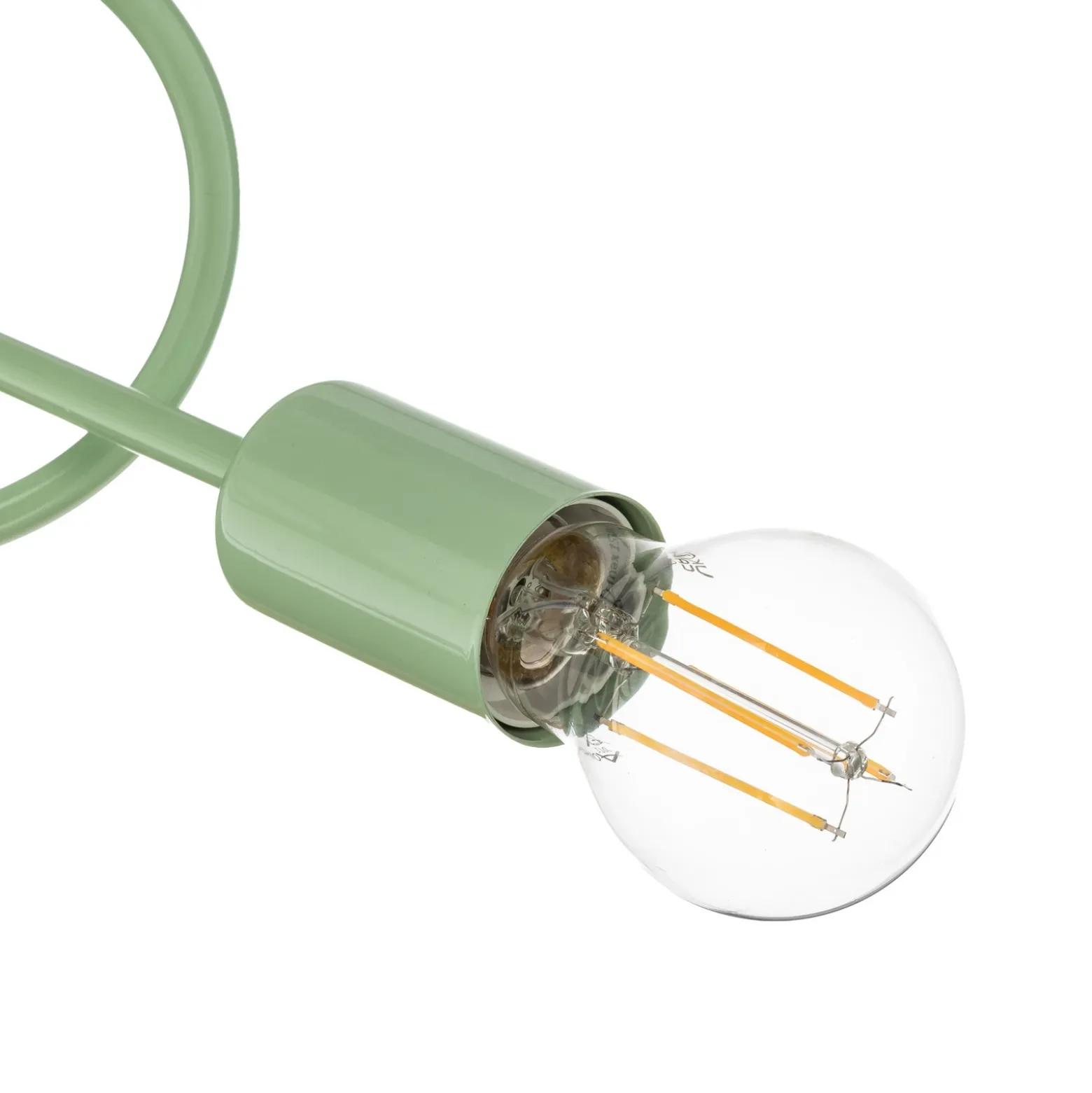 Plafón Oxford, verde, metal, 3 luces, E27