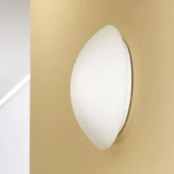 Plafón Pandora, Ø 25 cm, cristal, blanco