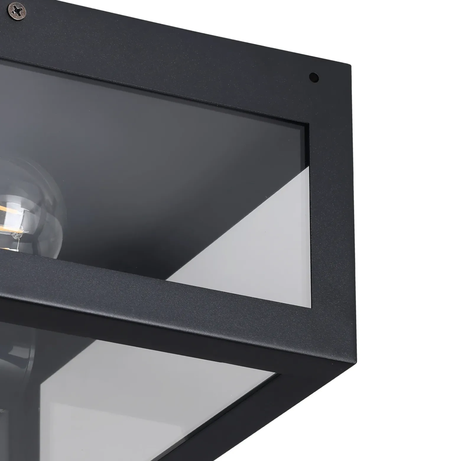 Plafón para baño Amezola, 2 luces, negro