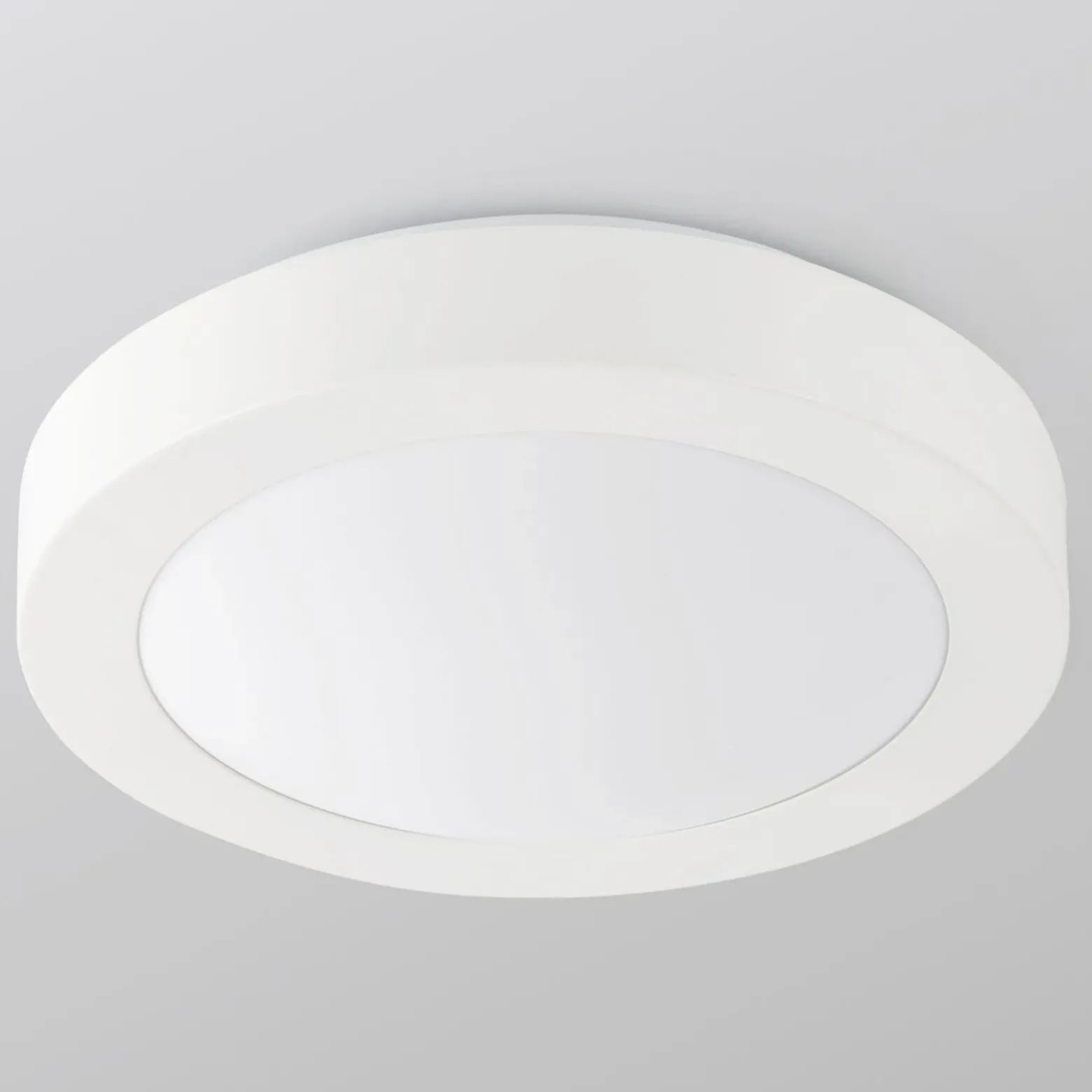 Plafón para baño Logos, Ø 35 cm, blanco