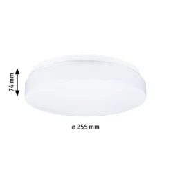 Plafón Paulmann Axin, Ø 26 cm, blanca, IP44, E27
