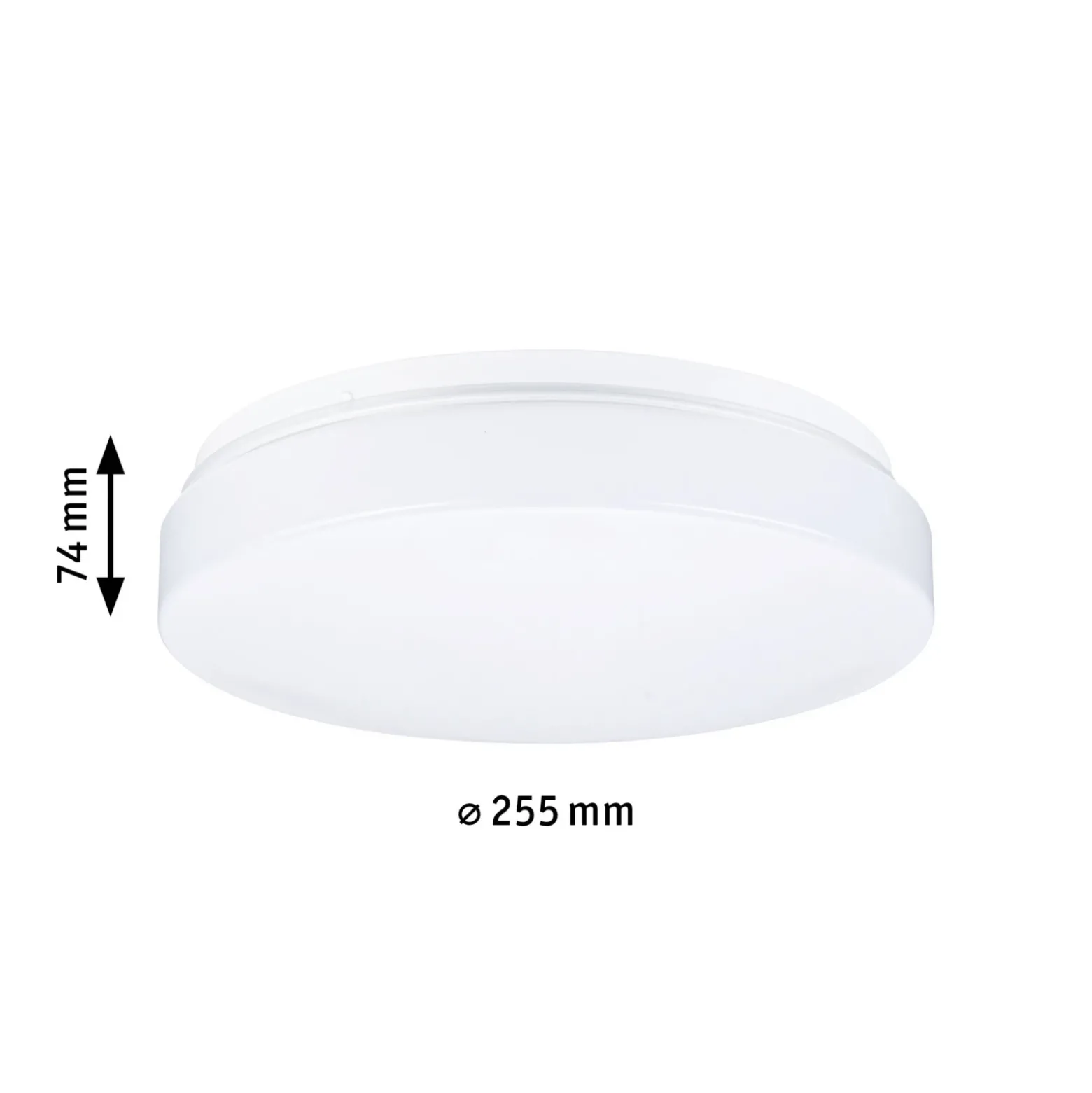 Plafón Paulmann Axin, Ø 26 cm, blanca, IP44, E27