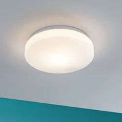 Plafón Paulmann Axin, Ø 26 cm, blanca, IP44, E27