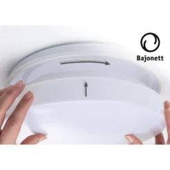Plafón Paulmann Axin, Ø 26 cm, blanca, IP44, E27