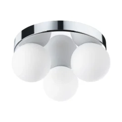 Plafón Paulmann Gove IP44 G9 3 luces cromada