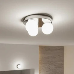 Plafón Paulmann Gove IP44 G9 3 luces cromada