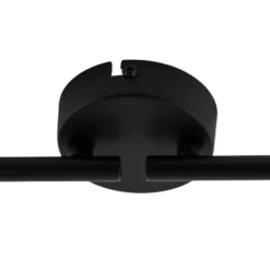 Plafón Pendura de Lindby, 4 luces, negro, cristal