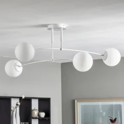 Plafón Pregos 4, 4 luces, blanco