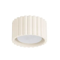 Plafón RIBLA, beige, Ø 10 cm, metal, GX53