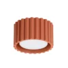 Plafón RIBLA, ocre, Ø 10 cm, metal, GX53
