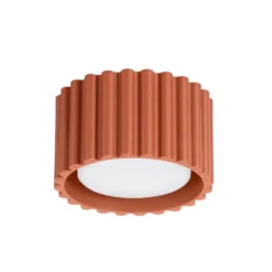 Plafón RIBLA, ocre, Ø 10 cm, metal, GX53
