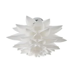 Plafón Rimon de Lindby, blanco, plástico, Ø 50 cm, E27
