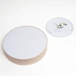 Plafón Rondo, beige, Ø 60 cm