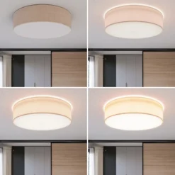 Plafón Rondo, beige, Ø 60 cm