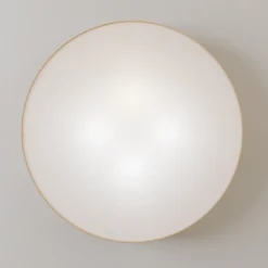 Plafón Rondo, beige Ø 80 cm