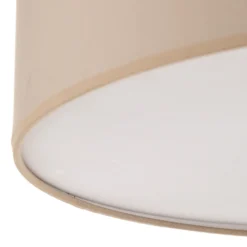 Plafón Rondo, beige, metal, Ø 45 cm, E27
