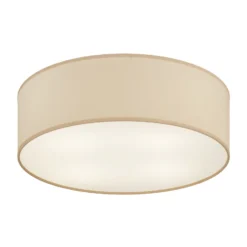 Plafón Rondo, beige, metal, Ø 45 cm, E27
