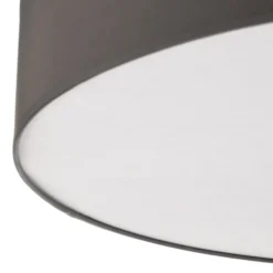 Plafón Rondo, gris Ø 80 cm