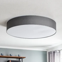 Plafón Rondo, gris Ø 80 cm
