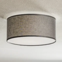 Plafón Rondo, gris, Ø 30 cm