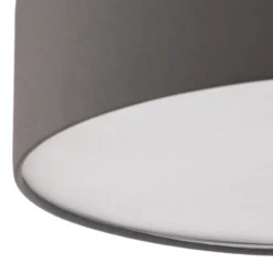 Plafón Rondo, gris, Ø 50 cm