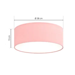 Plafón Rondo Kids, Ø 38 cm, rosa