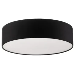 Plafón Rondo, negro, Ø 50 cm
