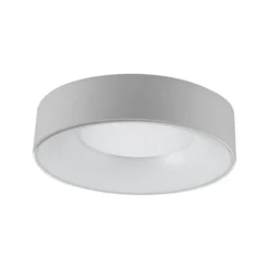 Plafón Sauro LED, Ø 30 cm, plata