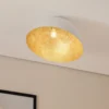 Plafón Sfera, Ø 50 cm, blanco/dorado