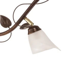Plafón Siena estilo florentino curvado 4 luces