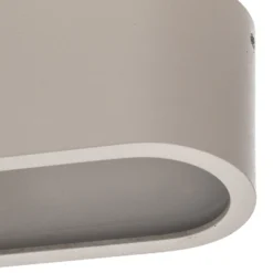 Plafón Soft, 95 x 6 cm, blanco, aluminio, G13