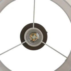 Plafón Soula de Lindby, Ø 40 cm, beige, plástico, E27