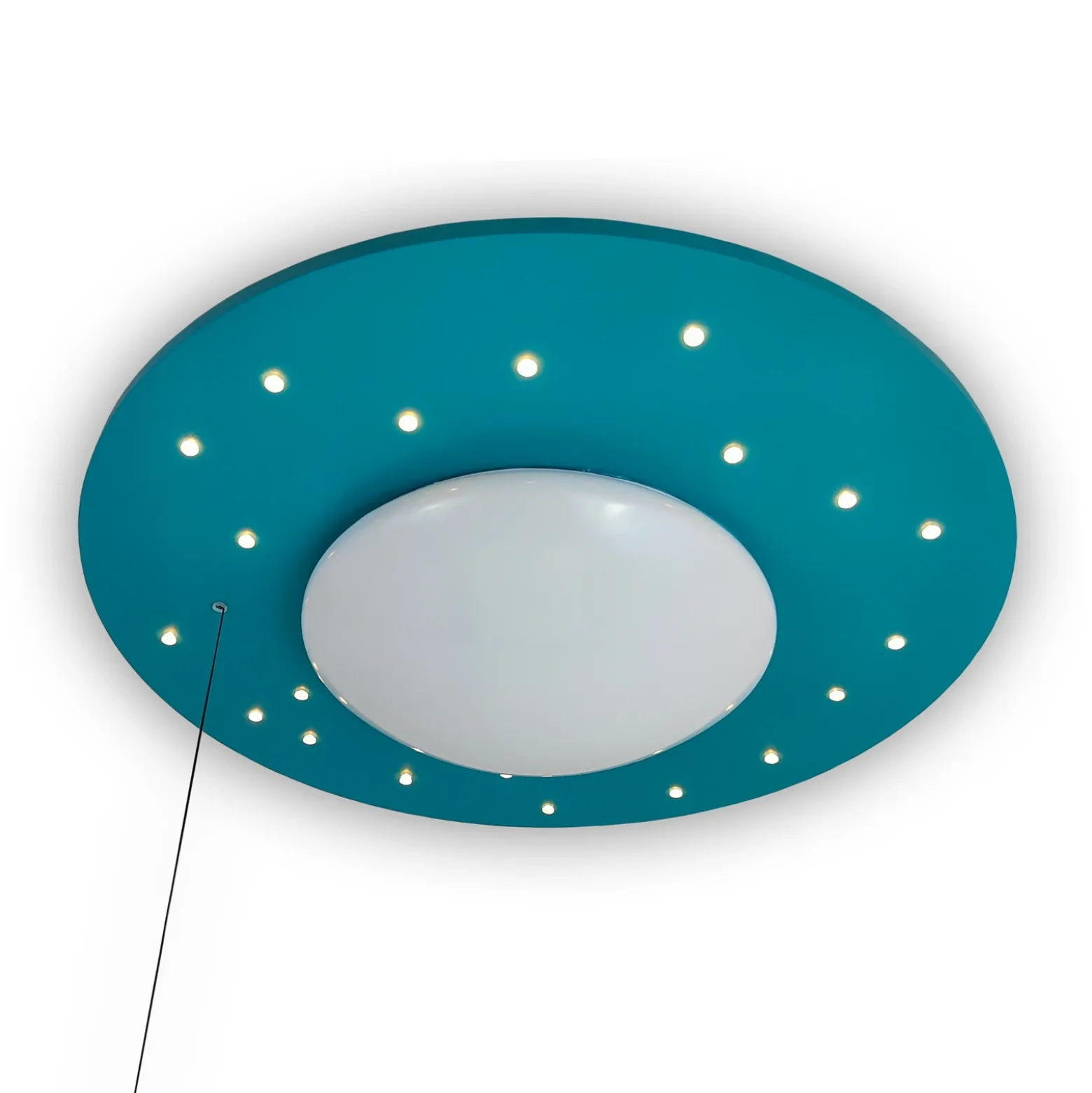 Plafón Starlight con lámpara estrellada, azul