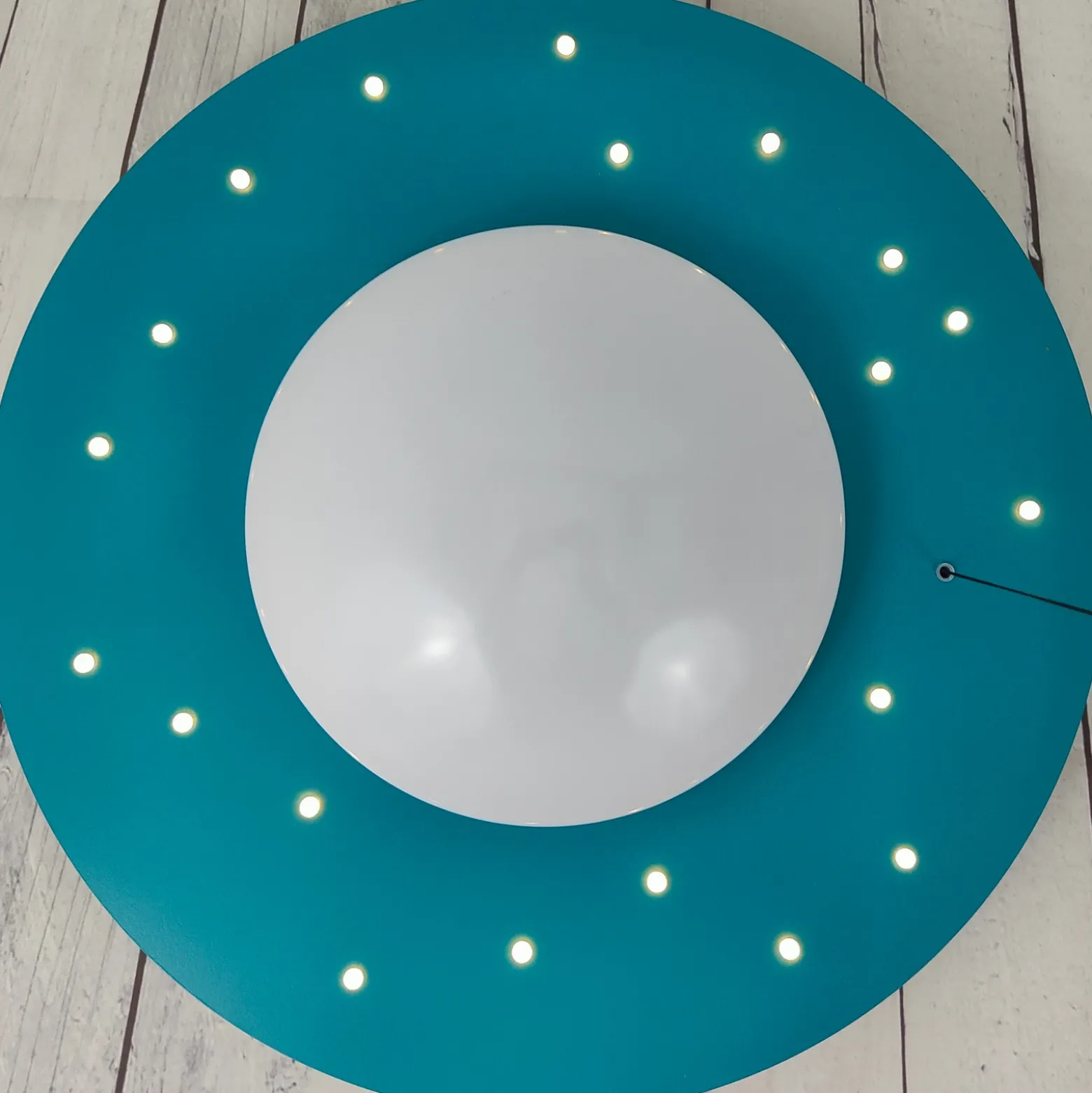 Plafón Starlight con lámpara estrellada, azul
